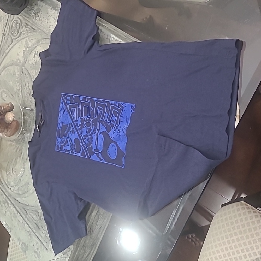 Y-3 YOHJI YAMAMOTO NAVY SHORT SLEEVE SHIRT XS LIKE NEW